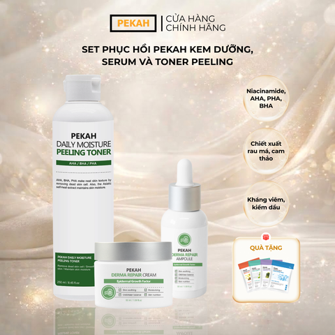 [3 items] Bộ Sản Phẩm Cải Thiện Da Mụn Và Dưỡng Trắng Da PEKAH