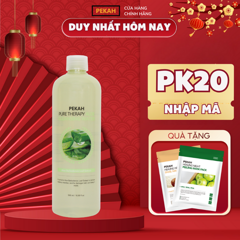 Nước Tẩy Trang Sạch Sâu , Kháng Khuẩn Và Làm Dịu Nhẹ Chiết Xuất Rau Má Dành Cho Da Nhạy Cảm PEKAH 500ml  - PEKAH Pure Therapy Cica Cleansing Water 500ml