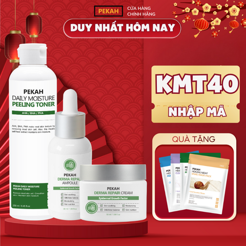 [3 items] Bộ Sản Phẩm Cải Thiện Da Mụn Và Dưỡng Trắng Da PEKAH