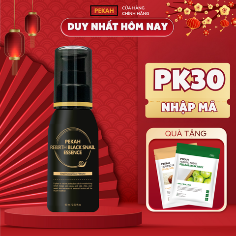 Tinh Chất Dưỡng Ẩm Phục Hồi , Tăng Đàn Hồi Da Ốc Sên PEKAH - PEKAH Rebirth Black Essence