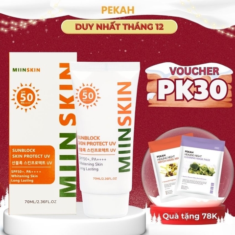 ( Bản mới ) Kem Chống Nắng Vật Lý Nâng Tone , Bảo Vệ Da MIINSKIN SPF 50, PA++++