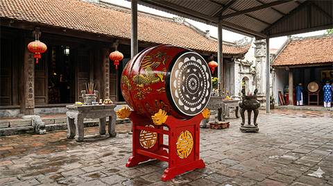 Trống Đình Làng Mặt 70cm Cao 90cm | Trống Thủ Công Đẹp, Âm Vang Rõ