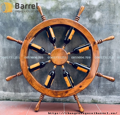 Vô Lăng Rượu Vang Lái Tàu Gỗ