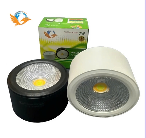ĐÈN BƠ 7W VỎ TRẮNG - ĐEN