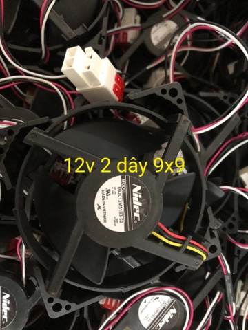 Quạt DC 12v 3 dây ( 9x9 )