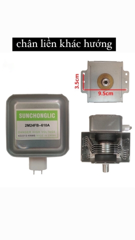 Bóng cao tần lò vi sóng 6 lá (Chân liền khác hướng)