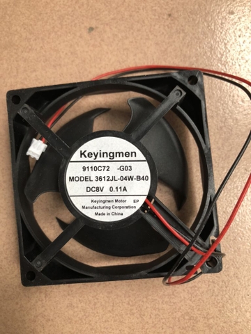 Quạt DC 8x8 ( 8 v- 11A) 2 dây
