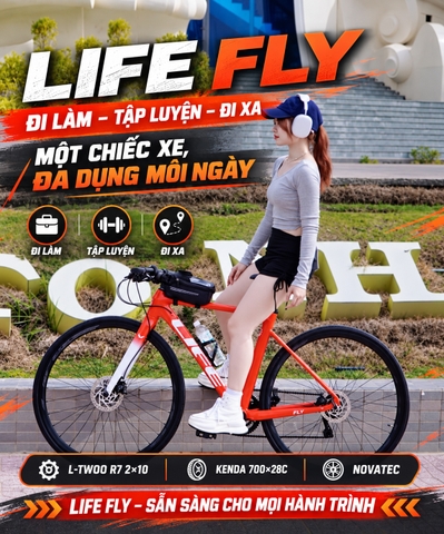 LIFE Fly – Xe Đạp Touring Thể Thao 2x10, Full Nhôm