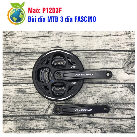 Đùi đĩa MTB 3 đĩa thép Fascino