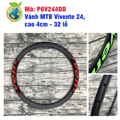 Vành MTB Vivente 24, 4cm( 32 lỗ )