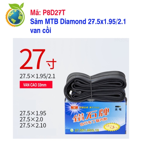Săm MTB Diamond 27.5x1.95/2.1, van cối