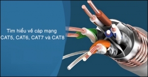 Tìm hiểu về cáp mạng CAT5, CAT6, CAT7 và CAT8