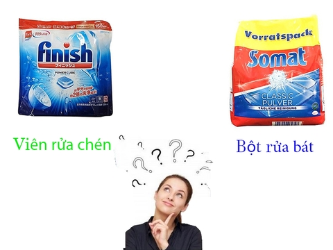 Nên dùng viên rửa chén hay bột rửa bát cho máy rửa bát?