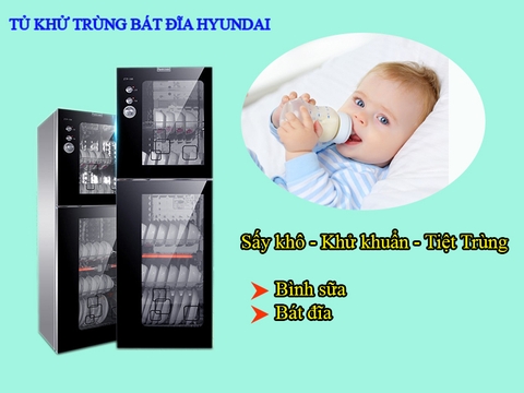 Tủ sấy khử trùng bát đĩa HYUNDAI – Chuyên gia chăm sóc sức khỏe