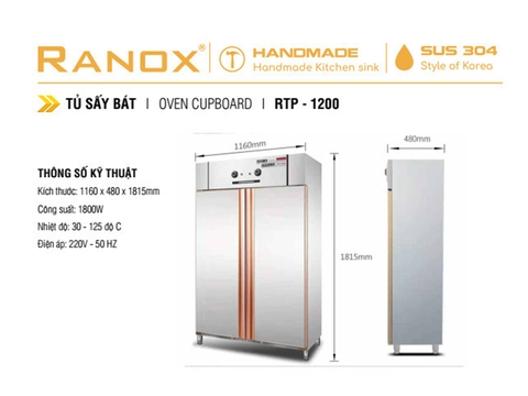 Tủ sấy chén bát công nghiệp chuyên dùng cho bếp ăn nhà hàng, khách sạn