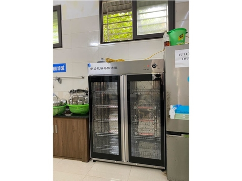 Tủ sấy bát mầm non cho trường quy mô lớn, vừa và nhỏ