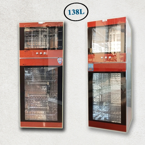 Tủ sấy diệt khuẩn bát đĩa 138L cao cấp, tự ngắt điện