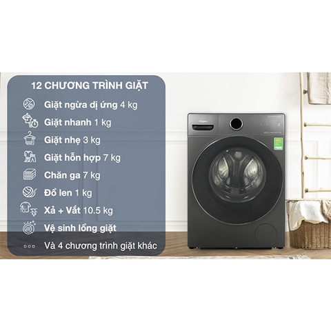Máy giặt Whirlpool Inverter 10.5 Kg FWMD10502FG