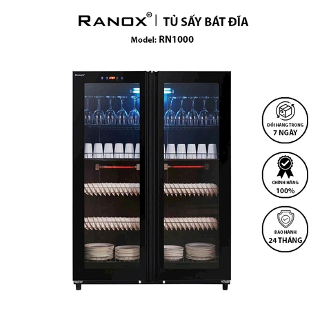 TỦ SẤY BÁT ĐĨA RANOX 1000L CAO CẤP