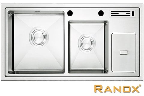 CHẬU RỬA BÁT RANOX 3 HỐ CAO CẤP RN4433