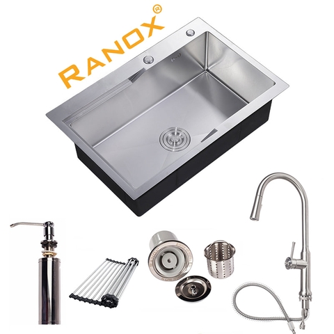 COMBO CHẬU RỬA BÁT RANOX RN4458 VÀ CÁC MẪU VÒI