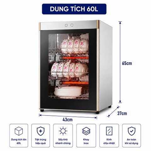 MÁY SẤY CHÉN BÁT 60L