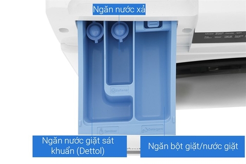 Máy giặt sấy Whirlpool SaniCare giặt 10.5 kg/sấy 7kg WWEB10702FW Trắng