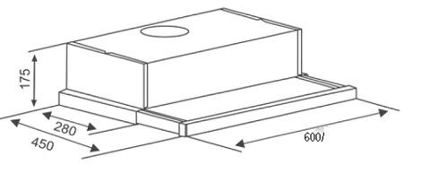 MÁY HÚT MÙI CANZY CZ 600GH
