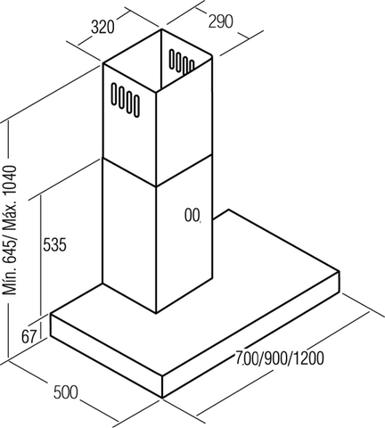 MÁY HÚT MÙI CATA SELENE 700