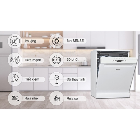 Máy rửa chén độc lập Whirlpool WFC 3C26P
