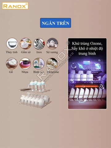 Tủ diệt khuẩn bát đĩa 168L điều chỉnh thời gian