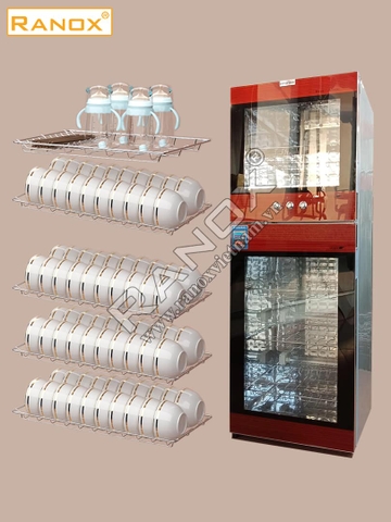 Tủ khử trùng bát đũa 368L màu đỏ
