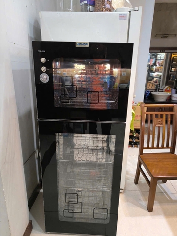 Tủ sấy bát 368L màu đen, điều chỉnh thời gian