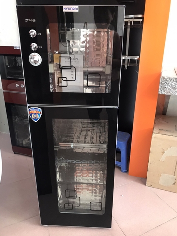 TỦ SẤY BÁT ĐĨA CHỈNH THỜI GIAN MÀU ĐEN