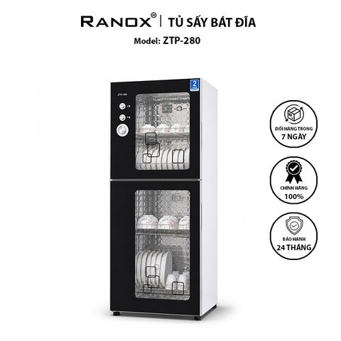 TỦ SẤY DIỆT KHUẨN BÁT ĐĨA 280L MÀU ĐEN