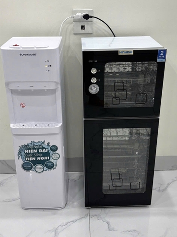 Tủ sấy bát loại nhỏ 138L màu đen