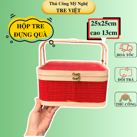 Giỏ Tre Đựng Quà, Hộp Tre Đựng Đồ Đa Năng nhiều mẫu