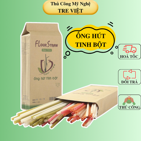 Ống hút tinh bột gạo - Flour Straws