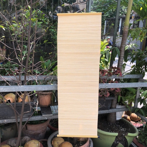 Mành tre 30x60, 30x90 dán câu đối, vẽ tranh - Mành tăm tre trang trí Tết decor (có ống treo)
