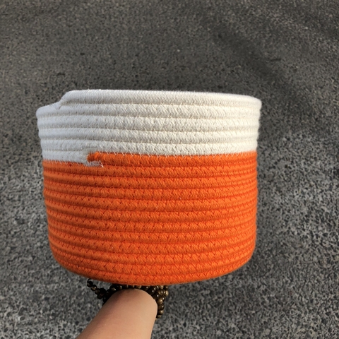 Sọt Cotton đựng đồ chơi - Giỏ đựng quần áo dễ thương xinh xắn bằng cotton