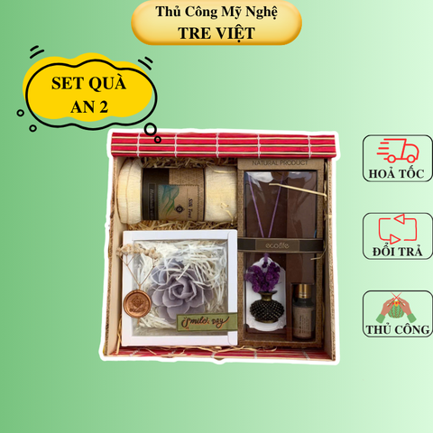 Set Quà An 2 -  Bộ quà tặng Đối Tác/ Khách Hàng nữ/ Ban Gái/ Quà Tặng mẹ sang ý nghĩa