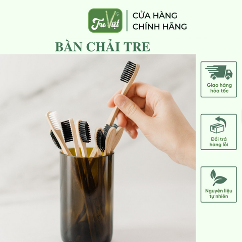 Bàn chải tre thân thiện môi trường cho cá nhân/ khách sạn/ resort/ khu du lịch - Bamboo Toothbrush