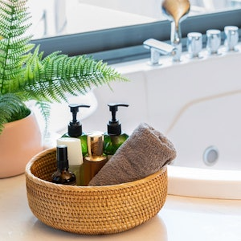 Rổ mây size nhỏ đựng đồ - Bát mây guột decor trang trí - Rattan Bowl