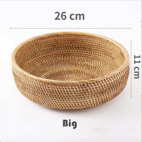 Rổ mây size nhỏ đựng đồ - Bát mây guột decor trang trí - Rattan Bowl