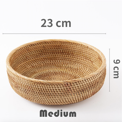 Rổ mây size nhỏ đựng đồ - Bát mây guột decor trang trí - Rattan Bowl