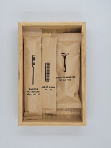 Bộ Đồ Dùng Amenities cho Khách Sạn - Đồ Dùng Cá Nhân bằng Tre Thân Thiện Với Môi Trường