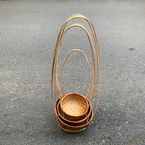 Quang gánh tre trang trí tết, bày hoa quả, phụ kiện chụp ảnh decor nhiều kích thước