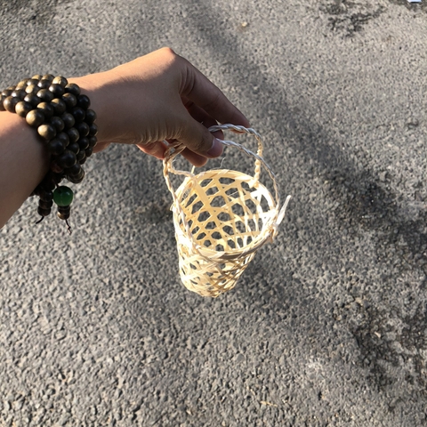 Túi treo ly bằng tre, đựng trà sữa, các loại ly uống nước - Bọc ly bằng Tre thân thiện với môi trường