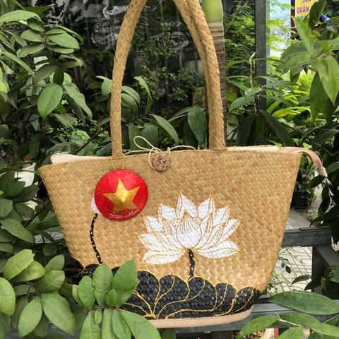 Charm nón lá mini vẽ nhiều mẫu - Móc khoá nón lá đeo túi