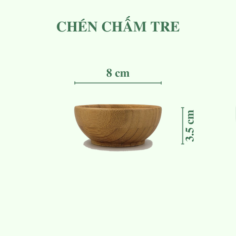 Bát tre đựng nước chấm - Chén nước chấm bằng tre
